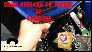 COMO REPARAR EL TANQUE DE GASOLINA DE TU MOTOCICLETA [upl. by Francklyn]