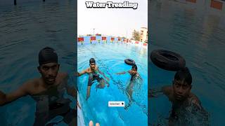 How to Stand in Deep Water  Water Treading Practice swimming swimmingtips learnswimming [upl. by Pentheam485]