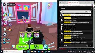 playing roblox pet sim and giving away stuff at 830 subs is a exclusive giveaway [upl. by Inerney677]