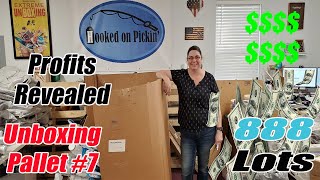 Pallet 7 listing amp Profits Revealed 888 Lots Unboxing  Mopping our way to profits Reselling [upl. by Pilar]