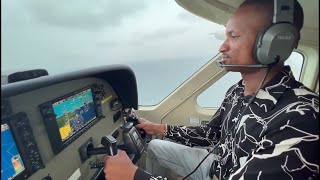 WATCHPilot Babu Owino flying Raila Odinga the 6th amp Uhuru Kenyatta from Taita Taveta [upl. by Aseeram]