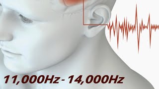 Tinnitus Relief Sounds  White Noise amp Sine Waves 11000Hz  14000Hz  Tinnitus Sound Therapy [upl. by Meir]