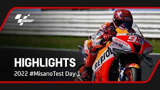 MotoGP™ Day 1 Highlights  2022 MisanoTest [upl. by Enirehtahc238]