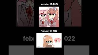 which ones better 2 year difference animation meme  ddlc animation edit meme animationmeme [upl. by Adnarim776]