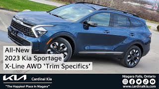 AllNew 2023 Kia Sportage  XLine AWD Trim Specifics [upl. by Jermyn]