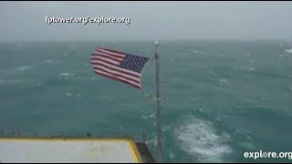 Hurricane Dorian Live video from Frying Pan Tower in North Carolina [upl. by Eirol]