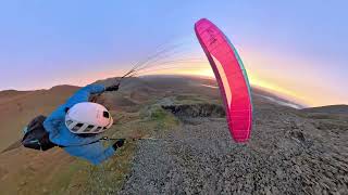 Sunrise Flight Low over the Coniston Mines [upl. by Nabalas]