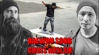 Daewon Song VS Chris Haslam  AMAZING Skateboarding 2019 [upl. by Zerelda168]