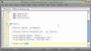 Curso de C 46 Streams Ficheros binarios [upl. by Inalawi]