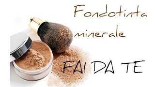 Come fare un fondotinta minerale DIY mineral foundation FAI DA TE  HOMEMADE [upl. by Filmer]