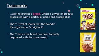 Intellectual Property Copyright Trademarks and Patents [upl. by Huang]