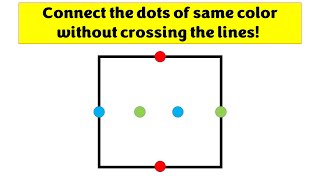 Connect the dots of same color without crossing the lines [upl. by Werdn]