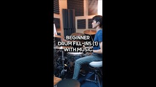 Beginner Drum Fills 1 Part 2 with Music  Drum Lesson [upl. by Plank]