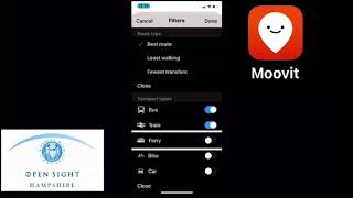 moovit app  VisuallyImpaired Demonstration [upl. by Rumit]