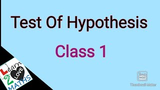 Statistical Inference Test of hypothesisHypothesis amp its Classificationമലയാളം [upl. by Kassey]