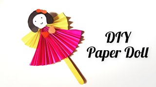 Origami Doll Making Craft  Easy Paper Craft  Paper Doll Making  DIY paper Doll [upl. by Ocihc]