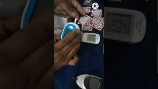 Cross Checking Fasting Blood Sugar Between POCT DRMORPEN and ACCUCHEK SugarMachineGluco Meter [upl. by Henleigh818]