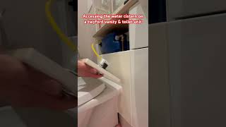 Accessing the water cistern on a twyford vanity amp toilet unit How to open a toilet water tank diy [upl. by Trainor]