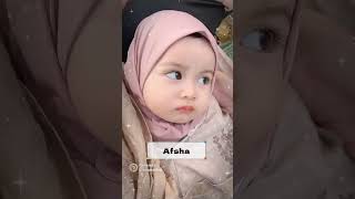 5 Cute Muslim Girl Names with Meanings islamicposts baby islamicbabynames muslimboys cutebaby [upl. by Naej]