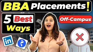 💥5 Best Ways to get BBA Jobs🤩Off Campus PlacementInternshipsOnline💥BBA BBAJobs BBAPlacements [upl. by Cahilly]