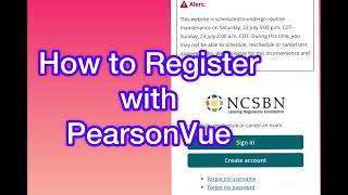 How to Register with PearsonVue  NCLEXRN  NYSED  ATT within 48hours [upl. by Ennyl]