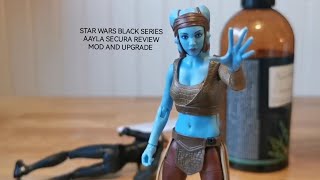 Star Wars black series Ayla Secura mod and repaint review [upl. by Ellehsor]