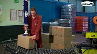 Vacuum Tube Lifter  Handling of Cardboard boxes  Schmalz [upl. by Bennink]