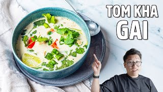 How to Make the Perfect Thai Coconut Chicken Soup [upl. by Anihsat]