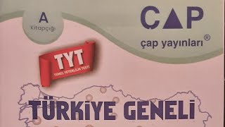 2024 TÜRKİYE GENELİ ÇAP TYT CEVAP ANAHTARI VE ÇÖZÜMLERİ [upl. by Adrienne561]