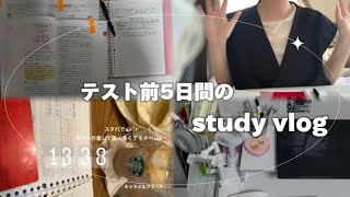 【テスト前5日間】～勉強方法～🌟 일본 대학생 시험 전 5일간！！ [upl. by Leslie711]