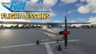 Microsoft Flight Simulator 2020  FLIGHT LESSONS [upl. by Yecrad141]