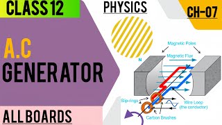 AC Generator Class 12 Physics  Chapter 07 Alternating Current  All boards physics video [upl. by Ymer]