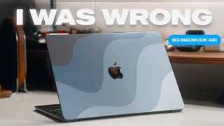 Why the M3 MacBook Air is PERFECT [upl. by Yelsnya]