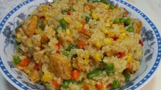 Rizoto sa povrcem i piletinom Risotto with vegetables and chicken filet [upl. by Landers]