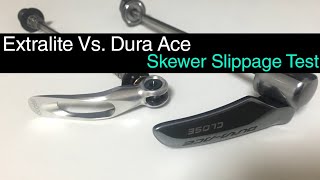 Dura Ace Vs Extralite Skewers Test [upl. by Steffin524]