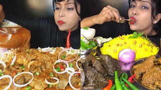 Non veg eating challenge  food challenge India non veg  spicy food challenge very spicy  mukbang [upl. by Anavoig366]