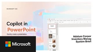 Copilot in PowerPoint  Quickly generate ideas [upl. by Mraz658]