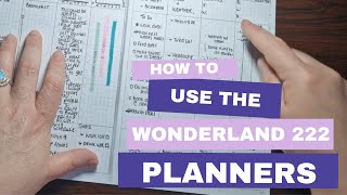 How to use the Wonderland 222 planner and how to set up your planner  Using vertical spreads ad [upl. by Ethelda645]