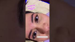 Cejas depiladas con Hilo y Pestañas efecto ruso natural  Centro de Estética Jessica Barraza [upl. by Eidissac]