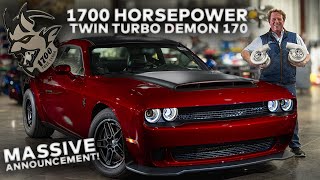 1700 HP TWINTURBO DODGE DEMON 170 ANNOUNCEMENT [upl. by Eolcin]