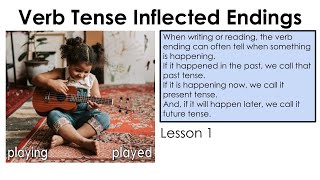 Verb Tense Inflected Endings  Lesson 1 [upl. by Enilesoj949]