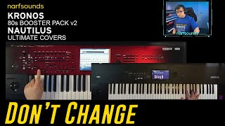 Dont Change INXS  Korg Kronos 80s Booster Pack v2  Synth Keyboard Cover Sounds Library [upl. by Leinaj]