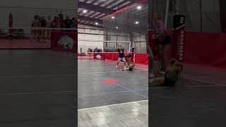 Good no quit defense drill volleyball volleyballdrills drills training volleyballtraining [upl. by Adnoryt]