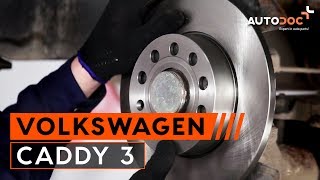 Wie VW CADDY 3 Bremsscheiben hinten Bremsbeläge hinten wechseln TUTORIAL  AUTODOC [upl. by Ferullo]