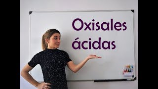 QUÍMICA Formulación de OXISALES ÁCIDAS [upl. by Dannie]