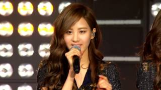 Seohyuns English speech 111023 SMTown in Madison Square Garden NY [upl. by Ettezel839]