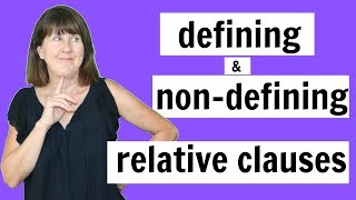 Defining and NonDefining Relative Clauses  English Grammar Lesson [upl. by Hoban988]