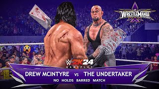 WWE2K24  Can Drew Mcintyre Beat The Streak of The Undertaker at WrestleMania 30 [upl. by Nylemaj865]