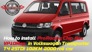 How to install ProRacing Chip Box VP10Map in Volkswagen Transporter T4 25TDi 102KM 2000rok car [upl. by Dent]