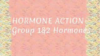 Group 1amp2 Hormones [upl. by Repip657]